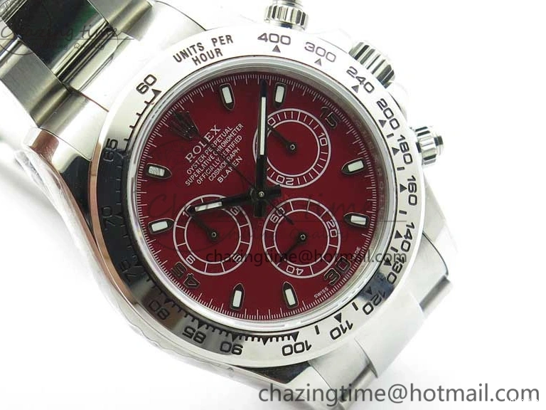 MiroTime 0417 Daytona 116520 SS UBF Best Edition Red Stick Markers Dial on SS Bracelet A Reliable 2951